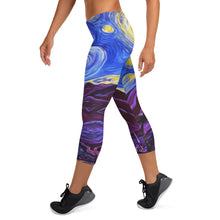 Load image into Gallery viewer, Maui Starry Night Capri Leggings