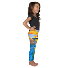Load image into Gallery viewer, Palm Island Sunrise Kids Leggings