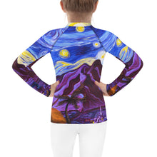 Load image into Gallery viewer, Maui Starry Night Keiki Rash Guard