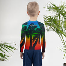 Load image into Gallery viewer, Alaula (Sunset) by Honi Honi Designs Keiki Rash Guard