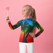 Load image into Gallery viewer, Alaula (Sunset) by Honi Honi Designs Keiki Rash Guard