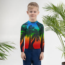 Load image into Gallery viewer, Alaula (Sunset) by Honi Honi Designs Keiki Rash Guard