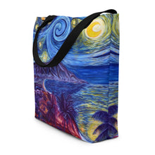 Load image into Gallery viewer, Honolulu Starry Nights Beach Bag