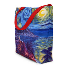Load image into Gallery viewer, Honolulu Starry Nights Beach Bag