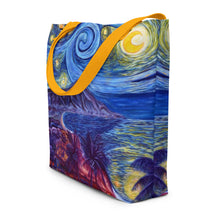 Load image into Gallery viewer, Honolulu Starry Nights Beach Bag