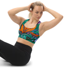 Load image into Gallery viewer, "Pua Manu" Longline Sports Bra