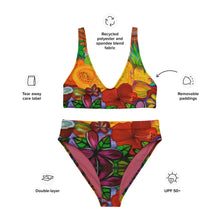 Load image into Gallery viewer, Hua Aloha by Rachael Ray Art high-waisted lole ʻau kai bikini