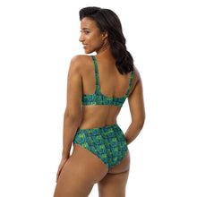 Load image into Gallery viewer, Blue Bamboo high-waisted Lole ʻAu Kai bikini