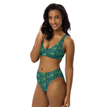 Load image into Gallery viewer, Blue Bamboo high-waisted Lole ʻAu Kai bikini