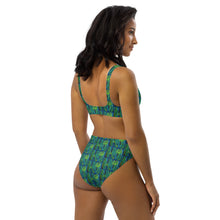 Load image into Gallery viewer, Blue Bamboo high-waisted Lole ʻAu Kai bikini