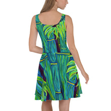 Load image into Gallery viewer, Blue Bamboo Skater Dress