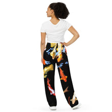 Load image into Gallery viewer, Koi Reflections unisex wide-leg pants