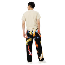 Load image into Gallery viewer, Koi Reflections unisex wide-leg pants