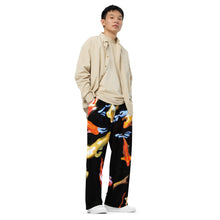 Load image into Gallery viewer, Koi Reflections unisex wide-leg pants