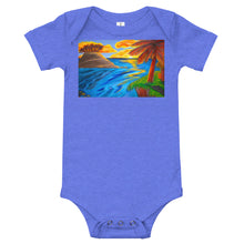 Load image into Gallery viewer, "Palm Island Sunrise" Baby short sleeve one piece