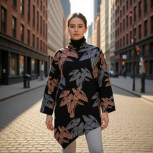 Load image into Gallery viewer, &quot;Hāloa ʻEleʻele&quot; by Hakuole Designs &quot;Waha Honu&quot; Turtleneck Top
