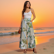 Load image into Gallery viewer, "Kāhuli" Keʻo by Hakuole Designs Women's Ruffled Wide-Leg Pants
