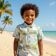 Load image into Gallery viewer, "Kāhuli Keʻo" by Hakuole Designs Kids "Maʻo" Cotton Palule Aloha With Pocket
