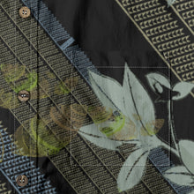 Load image into Gallery viewer, "Kāhuli" ʻEleʻele by Hakuole Designs "Maʻo" Cotton Aloha Shirt
