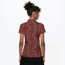 Load image into Gallery viewer, "Hoʻolono" ʻUla by Hakuole Designs Golf Top
