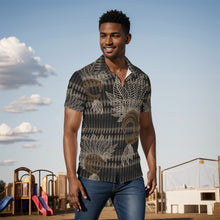 Load image into Gallery viewer, "Makini" Brown by Hakuole Designs "Palaka Aloha" Shirt
