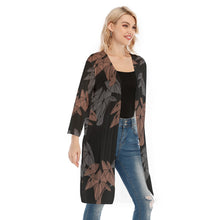 Load image into Gallery viewer, &quot;Hāloa ʻEleʻele&quot; by Hakuole Designs &quot;Maka&quot; Mesh Cardigan
