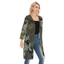 Load image into Gallery viewer, "Kāhuli Maʻo" by Hakuole Designs "Maka" Mesh Cardigan
