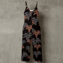 Load image into Gallery viewer, &quot;Hāloa ʻEleʻele&quot; by Hakuole Designs-  &quot;Nēnē&quot; Women’s Spaghetti Strap Wide-Leg Jumpsuit
