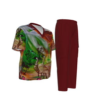 Load image into Gallery viewer, "Manu Nēnē" by Rachael Ray Art Unisex Scrub Set With Six Pocket
