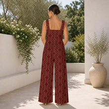 Load image into Gallery viewer, "Hoʻolono" ʻUla by Hakuole Designs Wide-Leg Jumpsuit
