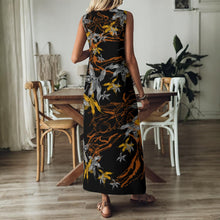 Load image into Gallery viewer, "Hua Wiliwili" by Hakuole Designs "Nanea" V-Neck Long Dress
