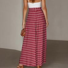 Load image into Gallery viewer, "Palaka ʻUla" by Hakuole Designs Women's Ruffled Wide-Leg Pants
