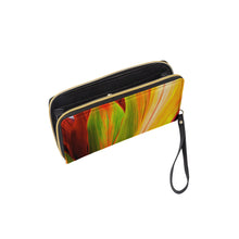 Load image into Gallery viewer, "Ti Leaf Series #1" by Rachael Ray Art Long Wallet With Black Hand Strap
