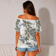 Load image into Gallery viewer, "Breadfruit Tree" by Hakuole Designs "Poʻohiwi" Off-Shoulder Top
