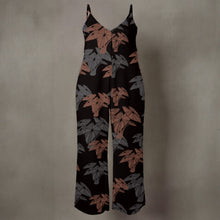 Load image into Gallery viewer, &quot;Hāloa ʻEleʻele&quot; by Hakuole Designs-  &quot;Nēnē&quot; Women’s Spaghetti Strap Wide-Leg Jumpsuit
