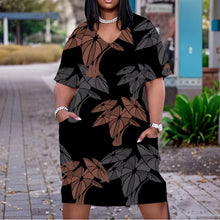 Load image into Gallery viewer, &quot;Hāloa ʻEleʻele&quot; by Hakuole Designs &quot;Pūʻeo&quot; Dress
