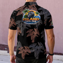 Load image into Gallery viewer, Hakuole Designs CUSTOM ORDER Island Tech Tire Men's Polo Shirt
