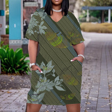 Load image into Gallery viewer, "Kāhuli Maʻo" by Hakuole Designs Pūʻeo Dress
