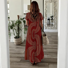 Load image into Gallery viewer, "Hoʻolono I Ka Lāʻau ʻUla" by Hakuole Designs ʻIʻiwi Dress
