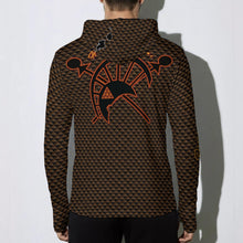Load image into Gallery viewer, "Kapu Kanakaflage" by Hakuole Designs Men's Sunscreen Fishing Hoodie With Thumb Holes
