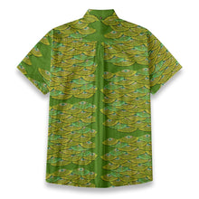 Load image into Gallery viewer, "Lei Humupapa" Green by Hakuole Designs Maʻo Cotton Aloha Shirt
