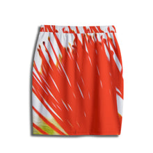 Load image into Gallery viewer, "Lehua Hula Sisters" by Rachael Ray Art Women's Pencil Skirt

