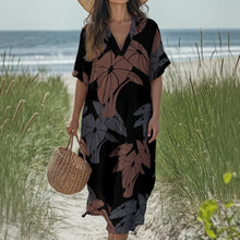 Load image into Gallery viewer, &quot;Hāloa ʻEleʻele&quot; by Hakuole Designs ʻApapane Jumpsuit Dress
