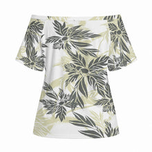 Load image into Gallery viewer, "Breadfruit Tree" by Hakuole Designs "Poʻohiwi" Off-Shoulder Top
