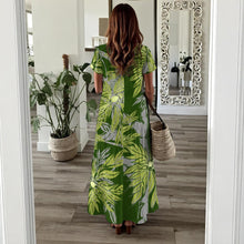 Load image into Gallery viewer, "Lāʻau ʻUlu" Maʻo by Hakuole Designs ʻʻIʻiwi" Dress
