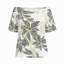 Load image into Gallery viewer, "Breadfruit Tree" by Hakuole Designs "Poʻohiwi" Off-Shoulder Top
