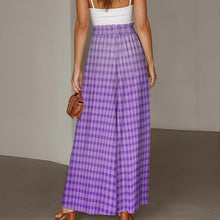 Load image into Gallery viewer, "Palaka Poni" by Hakuole Designs Women's Ruffled Wide-Leg Pants
