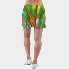 Load image into Gallery viewer, "Ti Leaf Series 4" by Rachael Ray Art Skort
