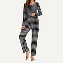 Load image into Gallery viewer, "Palaka" ʻEleʻele by Hakuole Designs Wahine Loungewear Set

