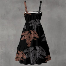Load image into Gallery viewer, &quot;Hāloa ʻEleʻele&quot; by Hakuole Designs - &quot;Koloa&quot; Women‘s Ruffle Hem Dress
